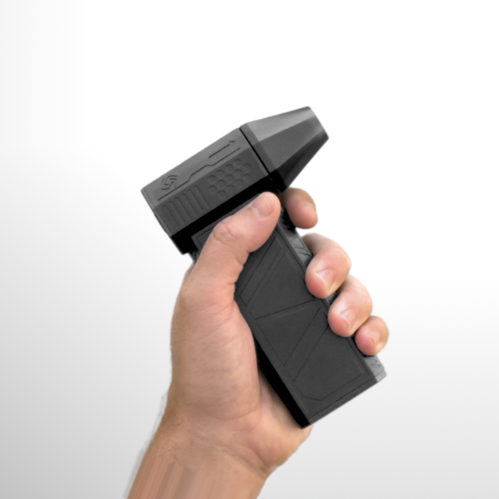 hand holding blowy v3 power blower