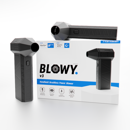blowy v3 power blower and packaging

